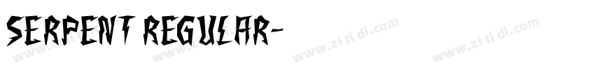 Serpent Regular字体转换